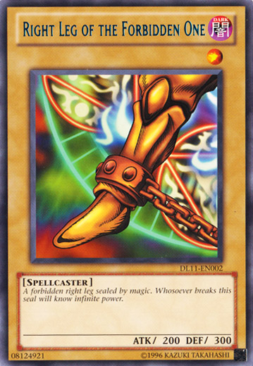 Right Leg of the Forbidden One (Blue) [DL11-EN002] Rare | Jomio and Rueliete's Cards and Comics