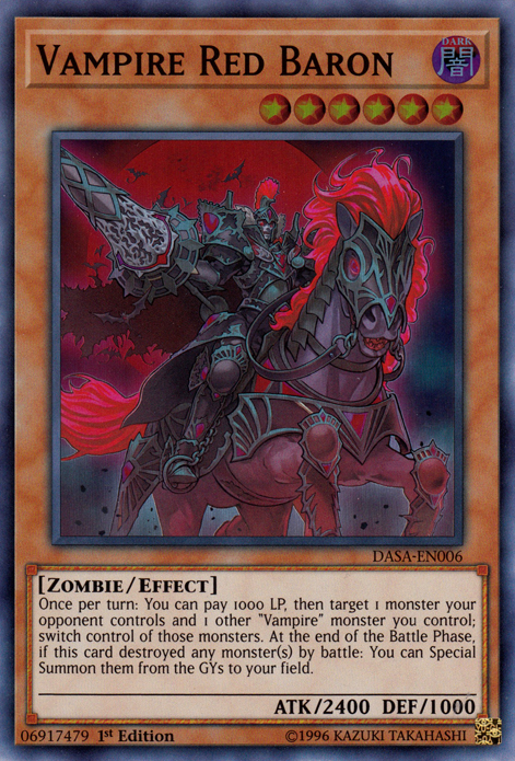 Vampire Red Baron [DASA-EN006] Super Rare | Jomio and Rueliete's Cards and Comics
