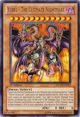 Yubel - The Ultimate Nightmare [RYMP-EN072] Rare | Jomio and Rueliete's Cards and Comics
