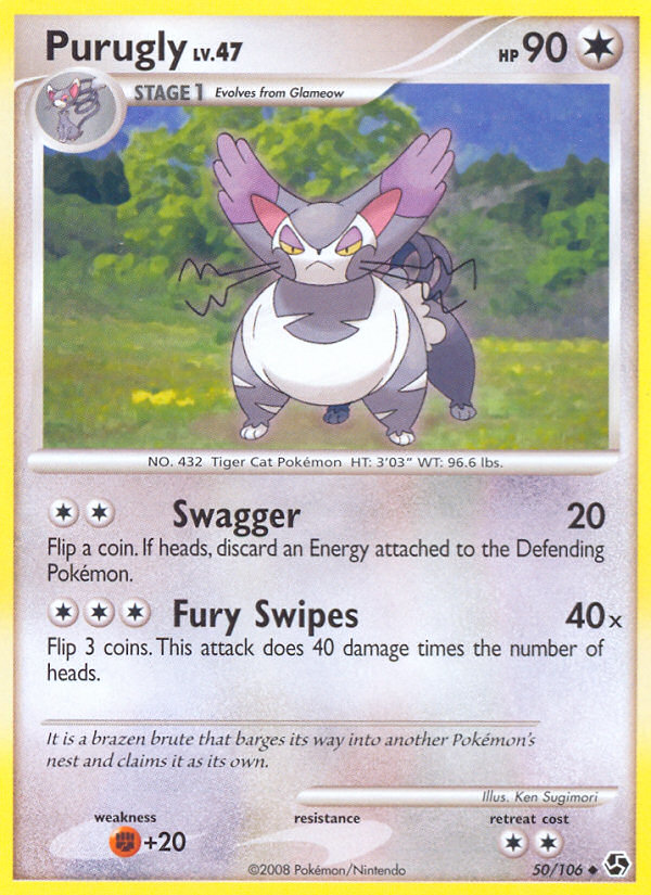 Purugly (50/106) [Diamond & Pearl: Great Encounters] | Jomio and Rueliete's Cards and Comics