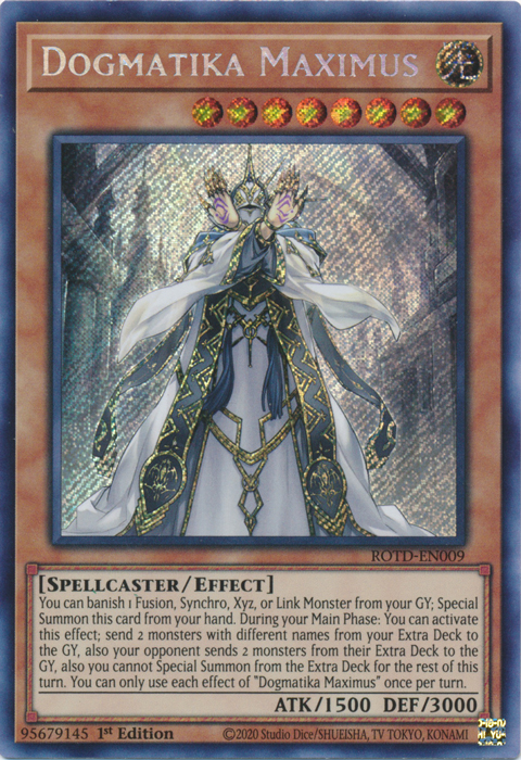 Dogmatika Maximus [ROTD-EN009] Secret Rare | Jomio and Rueliete's Cards and Comics