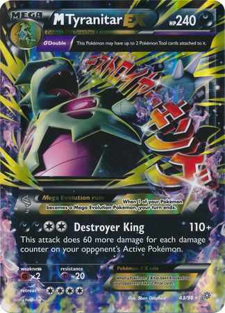 M Tyranitar EX (43/98) (Jumbo Card) [XY: Ancient Origins] | Jomio and Rueliete's Cards and Comics