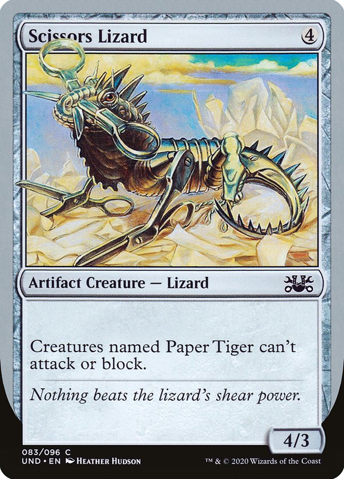 Scissors Lizard [Unsanctioned] | Jomio and Rueliete's Cards and Comics