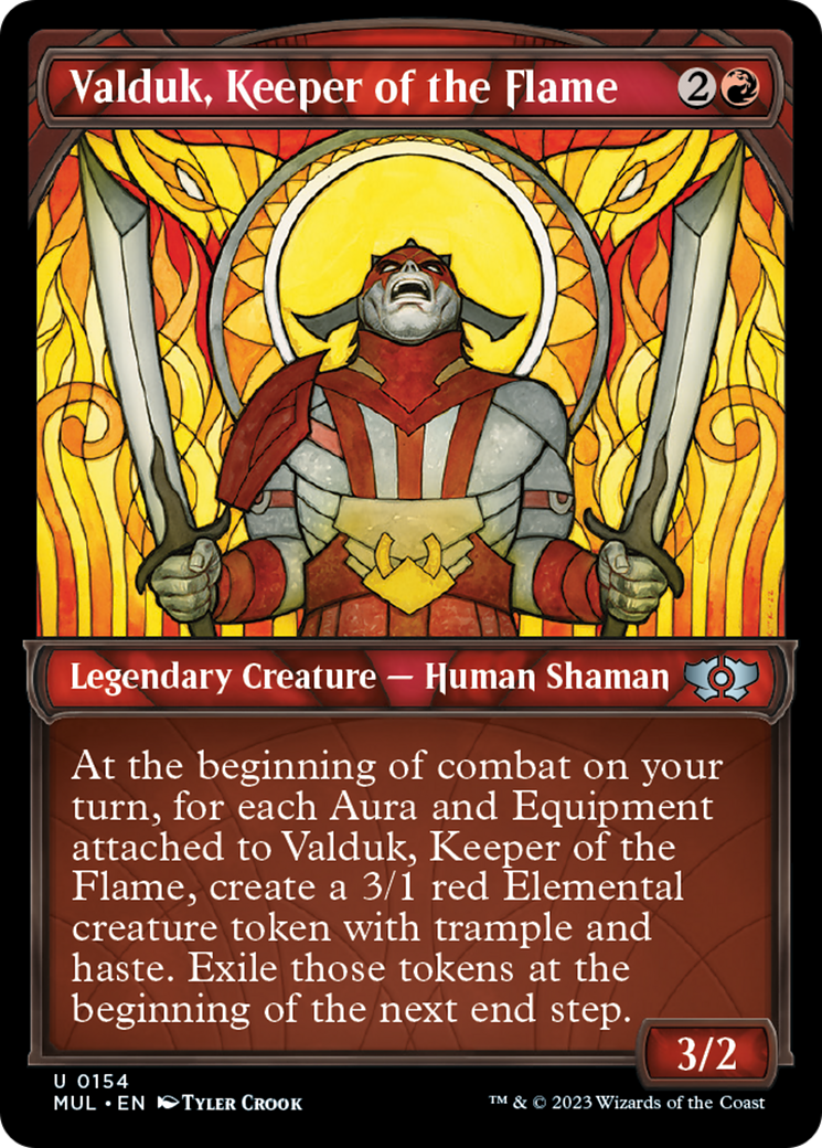 Valduk, Keeper of the Flame (Halo Foil) [Multiverse Legends] | Jomio and Rueliete's Cards and Comics