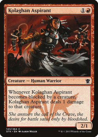 Kolaghan Aspirant [Dragons of Tarkir] | Jomio and Rueliete's Cards and Comics