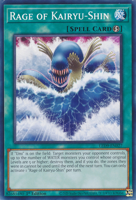 Rage of Kairyu-Shin [LED9-EN027] Common | Jomio and Rueliete's Cards and Comics