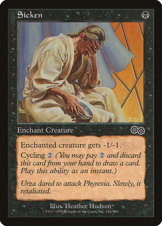 Sicken [Urza's Saga] | Jomio and Rueliete's Cards and Comics