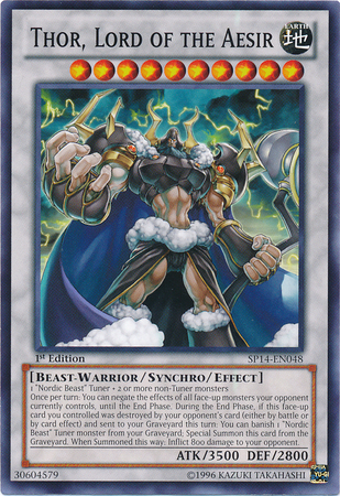 Thor, Lord of the Aesir [SP14-EN048] Common | Jomio and Rueliete's Cards and Comics