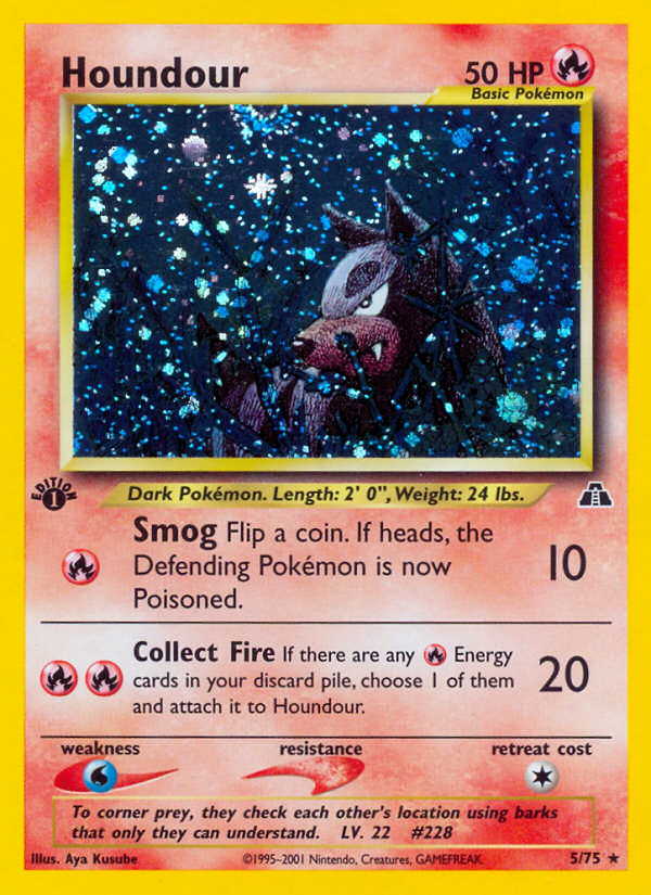 Houndour (5/75) [Neo Discovery 1st Edition] | Jomio and Rueliete's Cards and Comics
