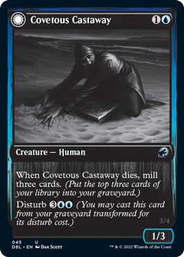 Covetous Castaway // Ghostly Castigator [Innistrad: Double Feature] | Jomio and Rueliete's Cards and Comics