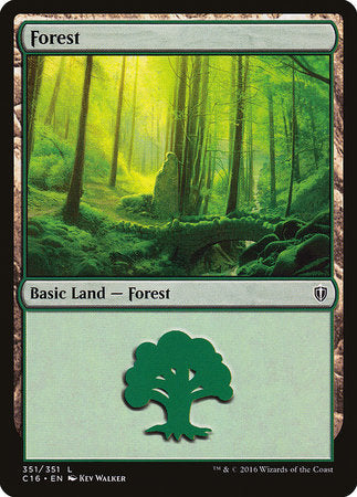 Forest (351) [Commander 2016] | Jomio and Rueliete's Cards and Comics