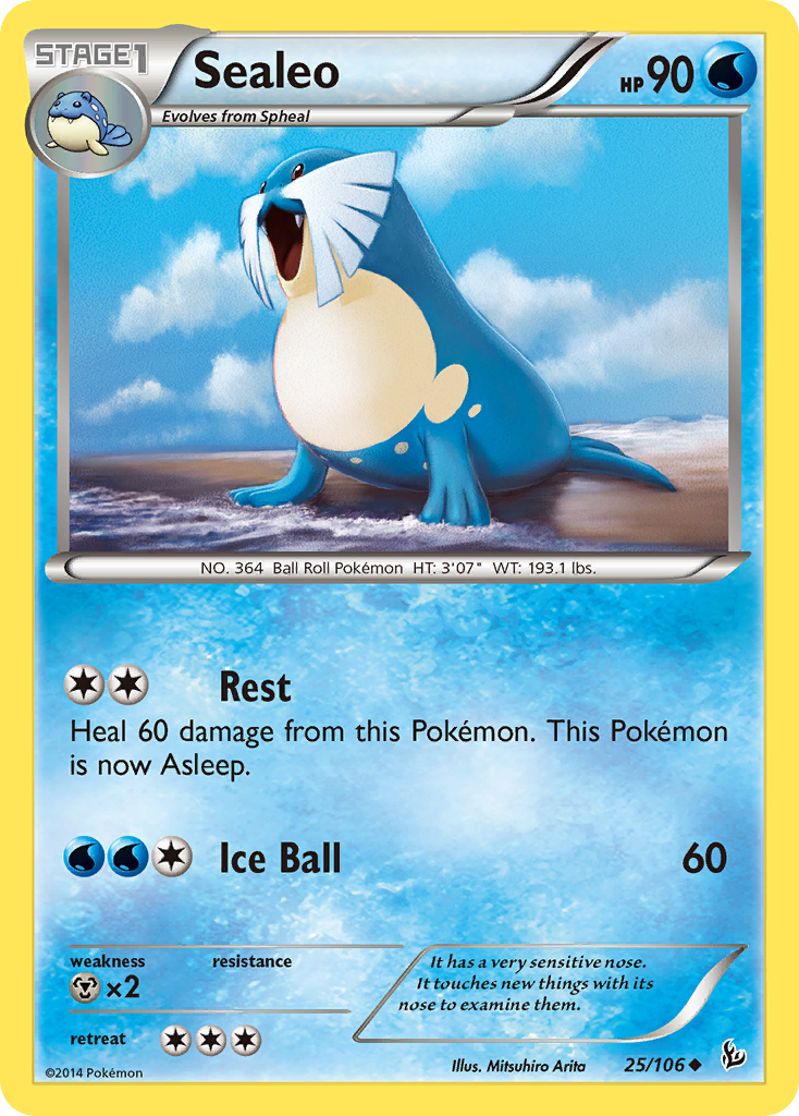 Sealeo (25/106) [XY: Flashfire] | Jomio and Rueliete's Cards and Comics