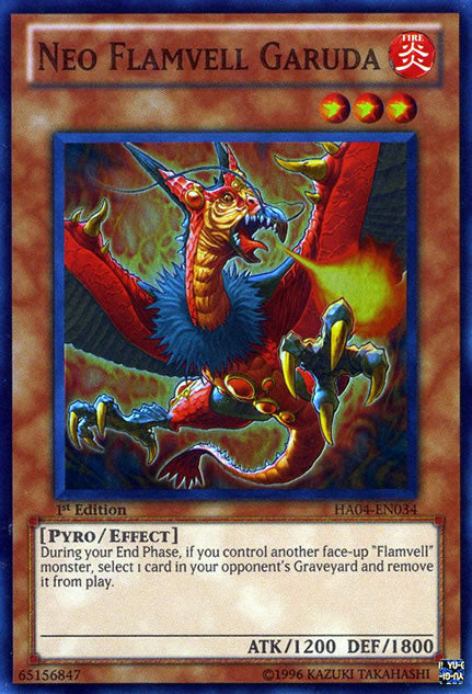 Neo Flamvell Garuda [HA04-EN034] Super Rare | Jomio and Rueliete's Cards and Comics