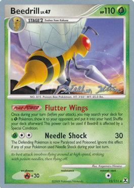 Beedrill LV.47 (15/111) (Luxdrill - Stephen Silvestro) [World Championships 2009] | Jomio and Rueliete's Cards and Comics