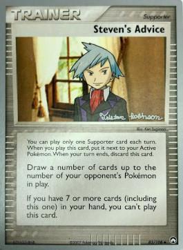 Steven's Advice (83/108) (Intimidation - Tristan Robinson) [World Championships 2008] | Jomio and Rueliete's Cards and Comics