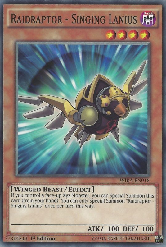 Raidraptor - Singing Lanius [WIRA-EN018] Common | Jomio and Rueliete's Cards and Comics