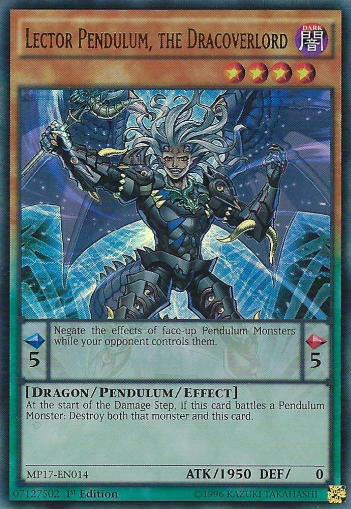 Lector Pendulum, the Dracoverlord [MP17-EN014] Ultra Rare | Jomio and Rueliete's Cards and Comics