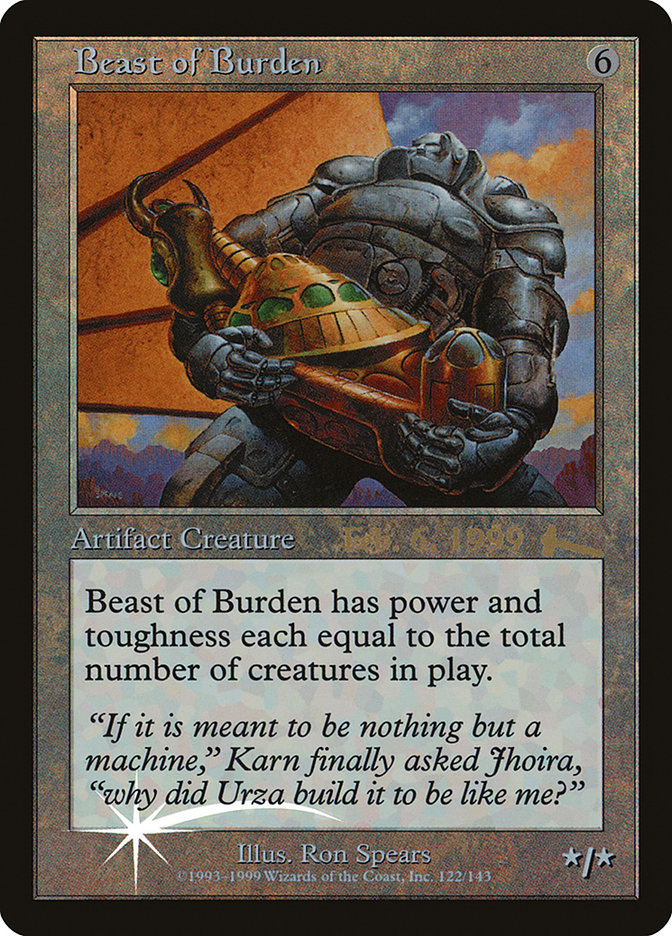 Beast of Burden [Urza's Legacy Promos] | Jomio and Rueliete's Cards and Comics