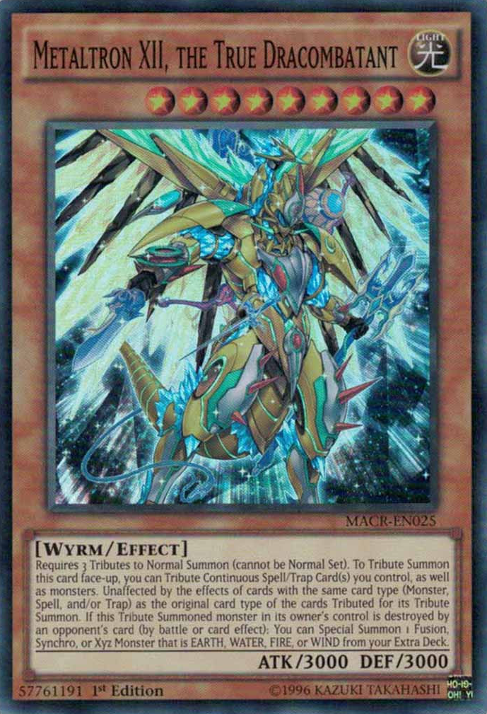 Metaltron XII, the True Dracombatant [MACR-EN025] Super Rare | Jomio and Rueliete's Cards and Comics