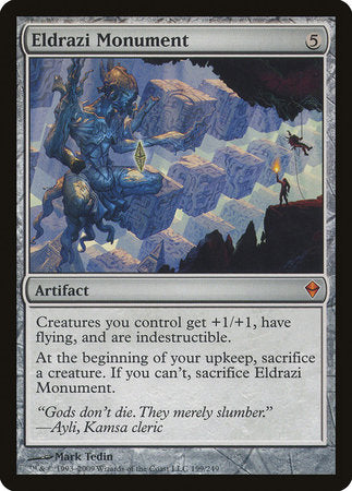 Eldrazi Monument [Zendikar] | Jomio and Rueliete's Cards and Comics