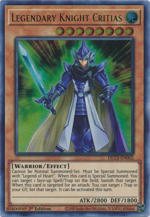 Legendary Knight Critias [DLCS-EN002] Ultra Rare | Jomio and Rueliete's Cards and Comics