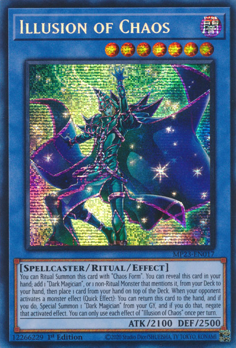 Illusion of Chaos [MP23-EN017] Prismatic Secret Rare | Jomio and Rueliete's Cards and Comics