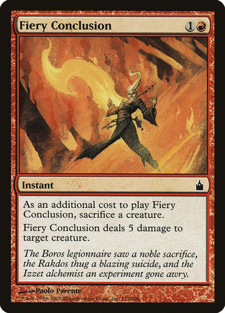 Fiery Conclusion [Ravnica: City of Guilds] | Jomio and Rueliete's Cards and Comics