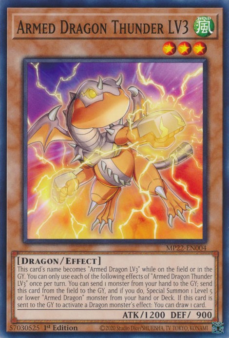 Armed Dragon Thunder LV3 [MP22-EN004] Common | Jomio and Rueliete's Cards and Comics