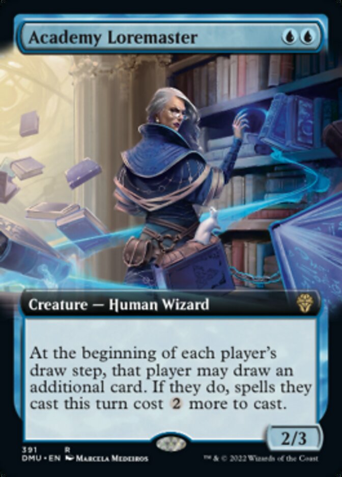 Academy Loremaster (Extended Art) [Dominaria United] | Jomio and Rueliete's Cards and Comics