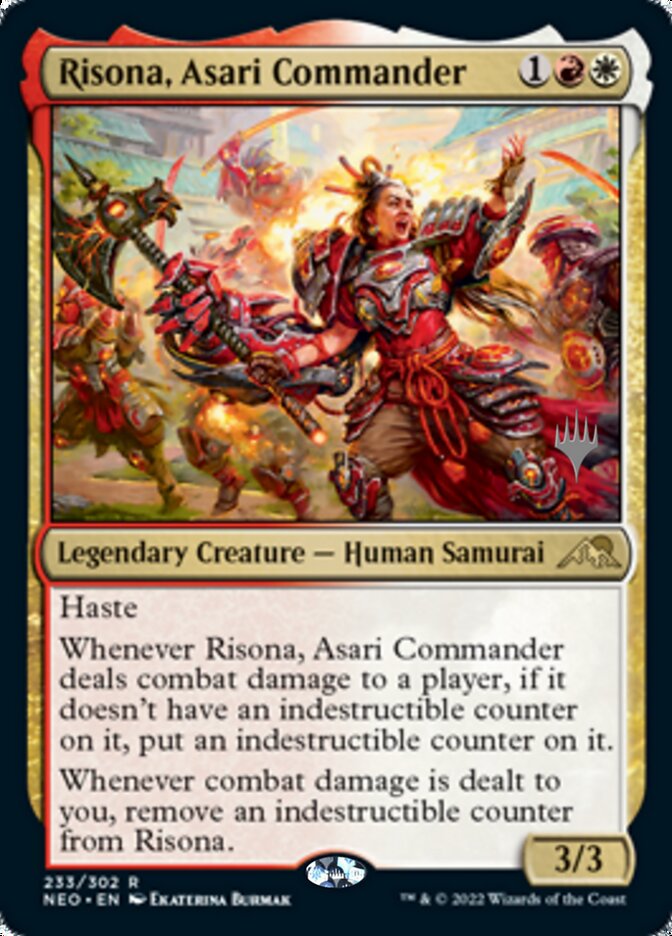 Risona, Asari Commander (Promo Pack) [Kamigawa: Neon Dynasty Promos] | Jomio and Rueliete's Cards and Comics