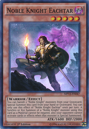 Noble Knight Eachtar [MP15-EN047] Super Rare | Jomio and Rueliete's Cards and Comics