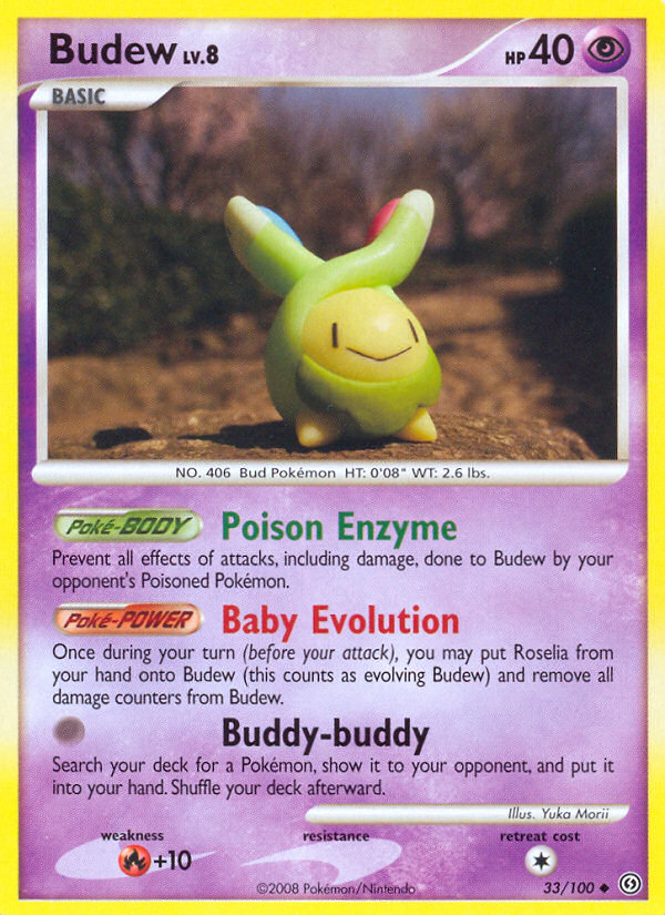 Budew (33/100) [Diamond & Pearl: Stormfront] | Jomio and Rueliete's Cards and Comics