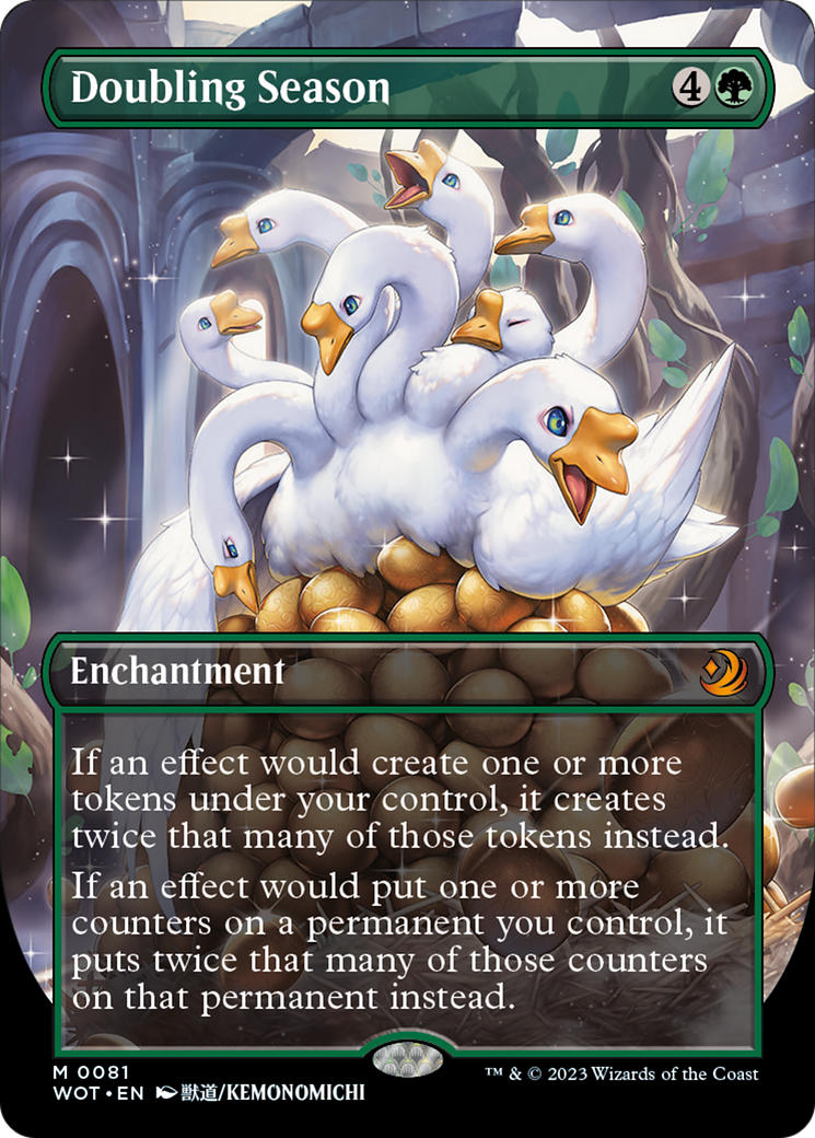 Doubling Season (Anime Borderless) [Wilds of Eldraine: Enchanting Tales] | Jomio and Rueliete's Cards and Comics