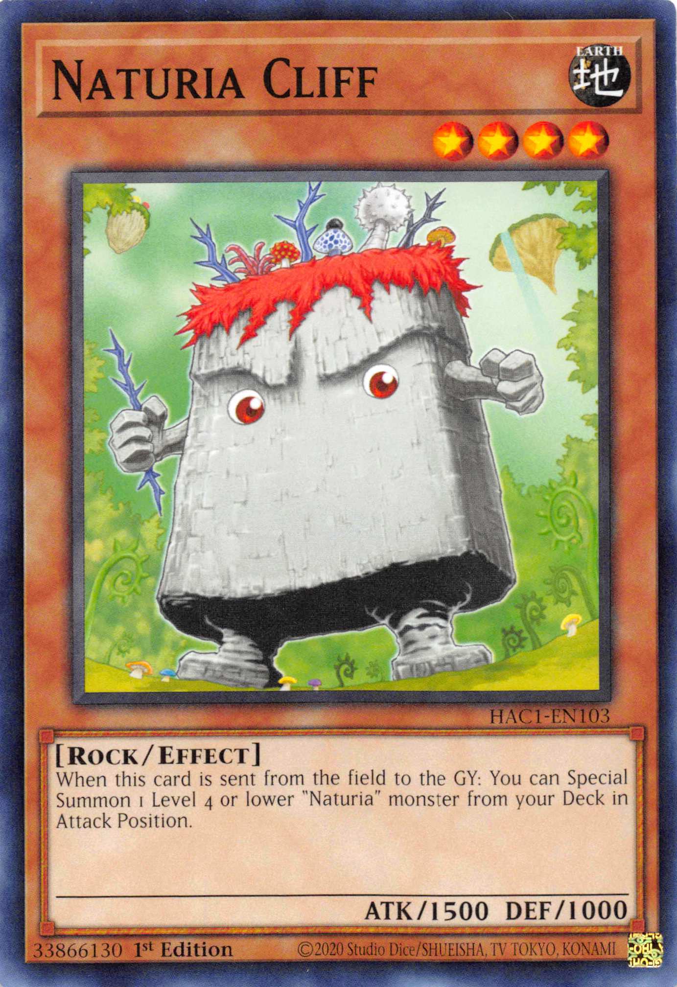 Naturia Cliff [HAC1-EN103] Common | Jomio and Rueliete's Cards and Comics