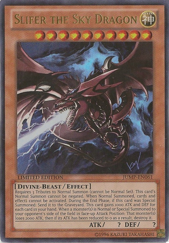 Slifer the Sky Dragon [JUMP-EN061] Ultra Rare | Jomio and Rueliete's Cards and Comics