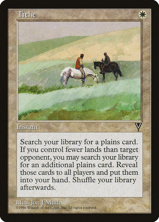 Tithe [Visions] | Jomio and Rueliete's Cards and Comics