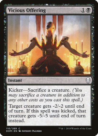 Vicious Offering [Dominaria] | Jomio and Rueliete's Cards and Comics