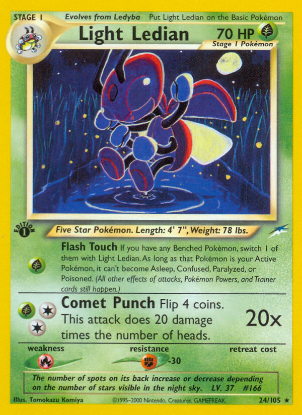 Light Ledian (24/105) [Neo Destiny 1st Edition] | Jomio and Rueliete's Cards and Comics
