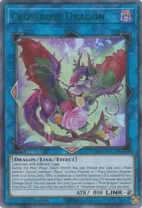 Crossrose Dragon (Green) [LDS2-EN114] Ultra Rare | Jomio and Rueliete's Cards and Comics