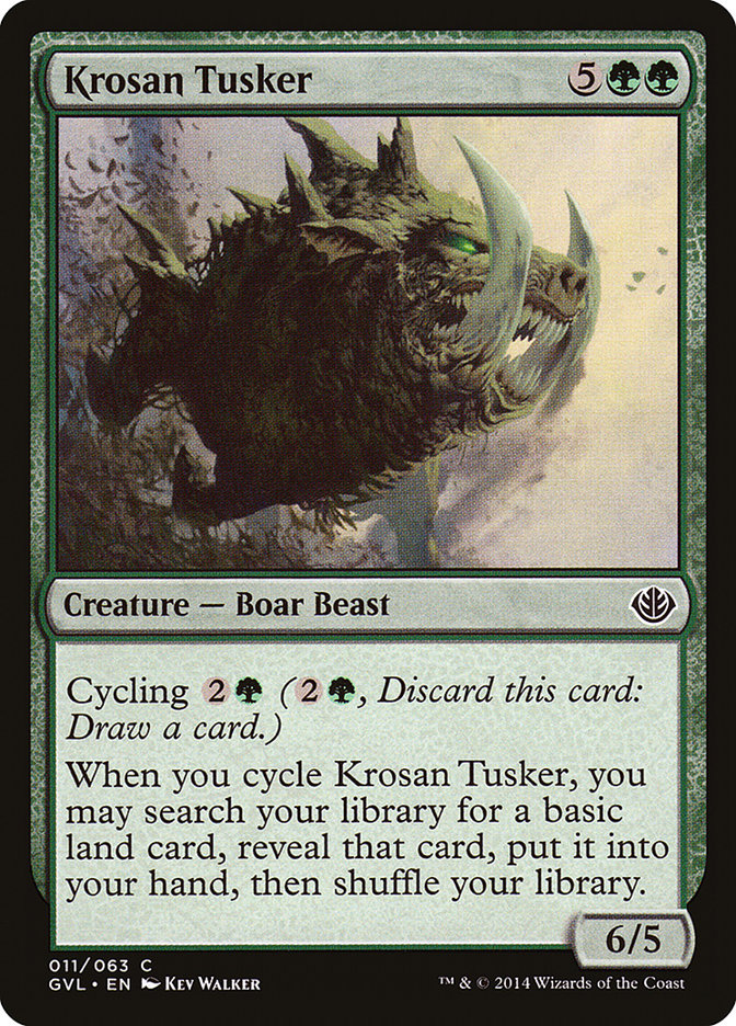 Krosan Tusker (Garruk vs. Liliana) [Duel Decks Anthology] | Jomio and Rueliete's Cards and Comics