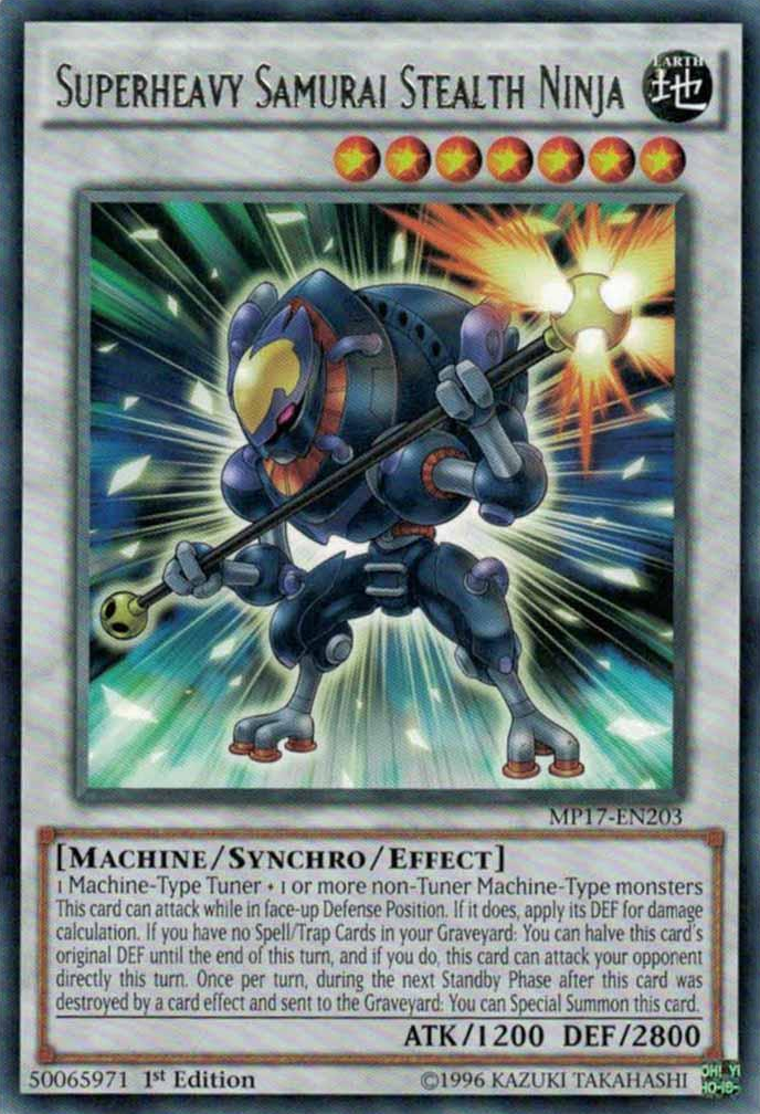 Superheavy Samurai Stealth Ninja [MP17-EN203] Rare | Jomio and Rueliete's Cards and Comics