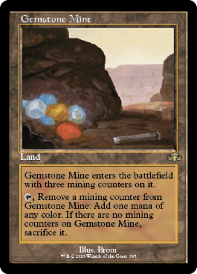 Gemstone Mine (Retro) [Dominaria Remastered] | Jomio and Rueliete's Cards and Comics
