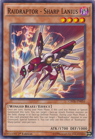Raidraptor - Sharp Lanius [CROS-EN016] Common | Jomio and Rueliete's Cards and Comics