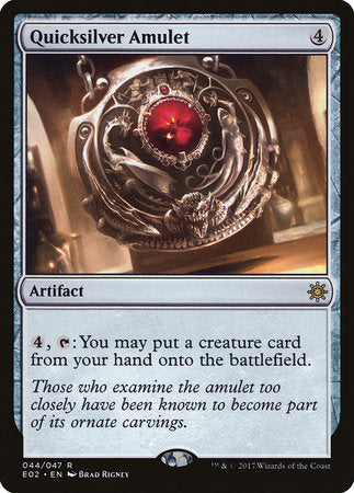 Quicksilver Amulet [Explorers of Ixalan] | Jomio and Rueliete's Cards and Comics