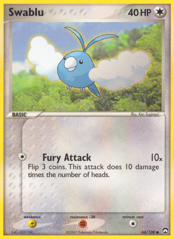 Swablu (66/108) [EX: Power Keepers] | Jomio and Rueliete's Cards and Comics
