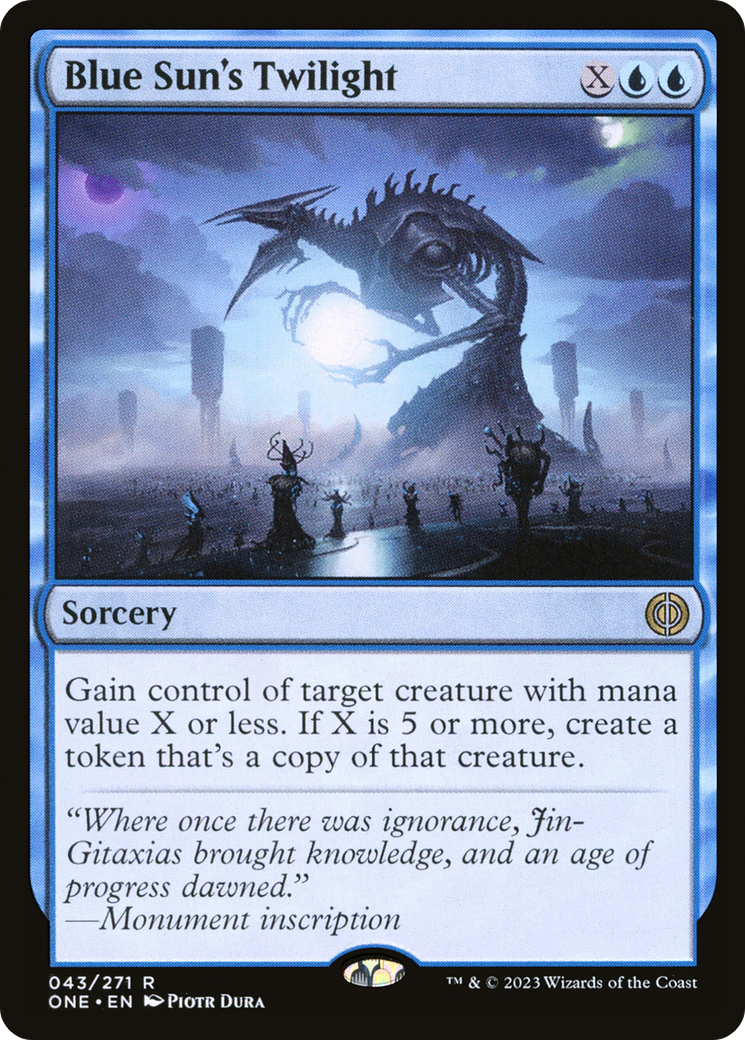 Blue Sun's Twilight [Phyrexia: All Will Be One] | Jomio and Rueliete's Cards and Comics
