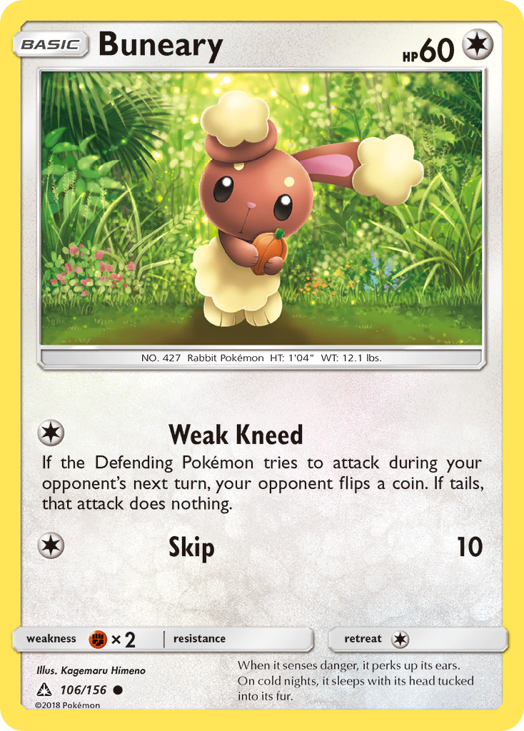 Buneary (106/156) [Sun & Moon: Ultra Prism] | Jomio and Rueliete's Cards and Comics
