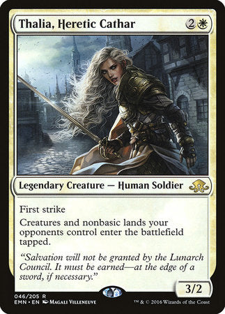 Thalia, Heretic Cathar [Eldritch Moon] | Jomio and Rueliete's Cards and Comics