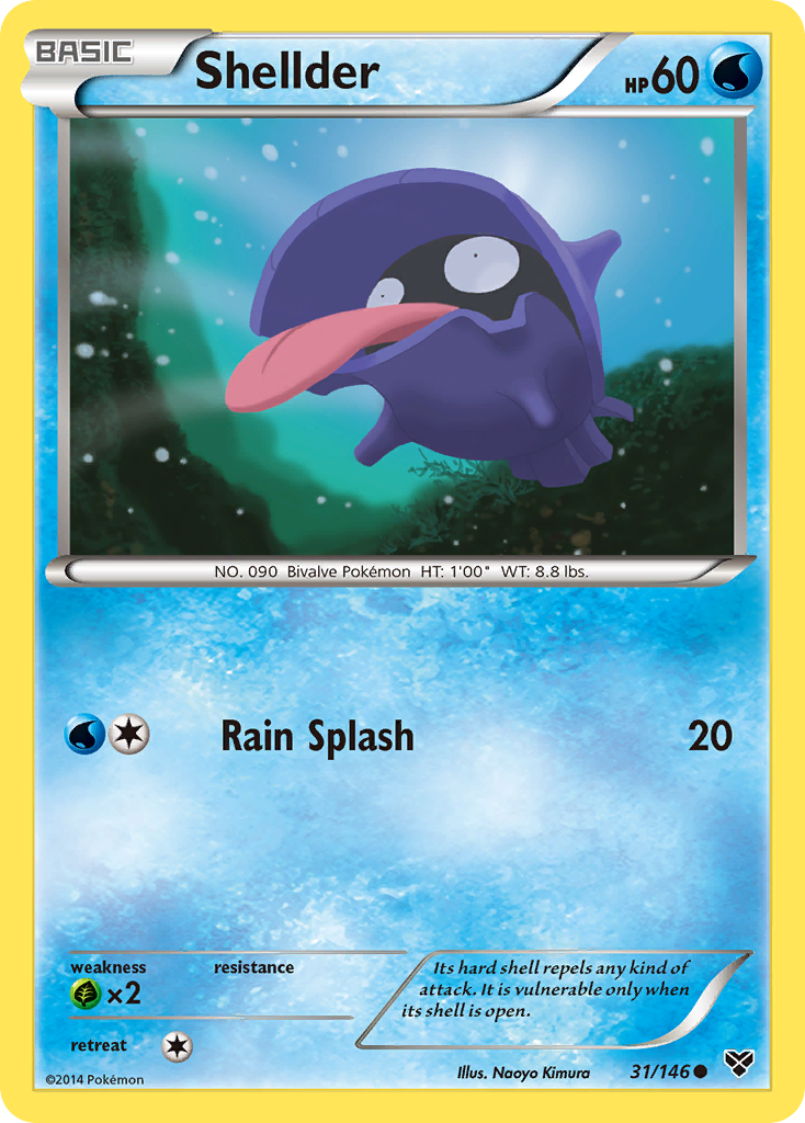 Shellder (31/146) [XY: Base Set] | Jomio and Rueliete's Cards and Comics