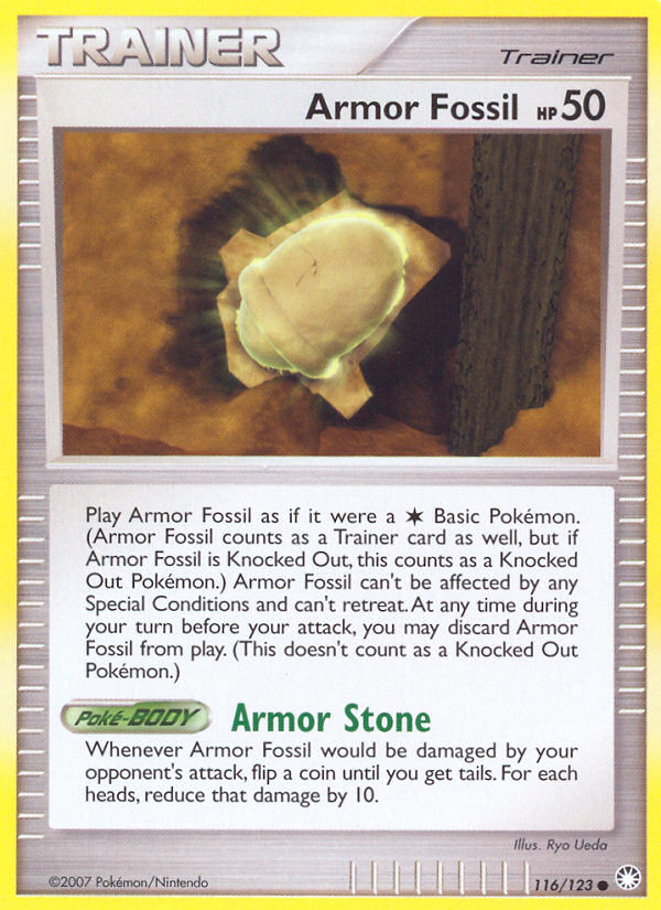 Armor Fossil (116/123) [Diamond & Pearl: Mysterious Treasures] | Jomio and Rueliete's Cards and Comics